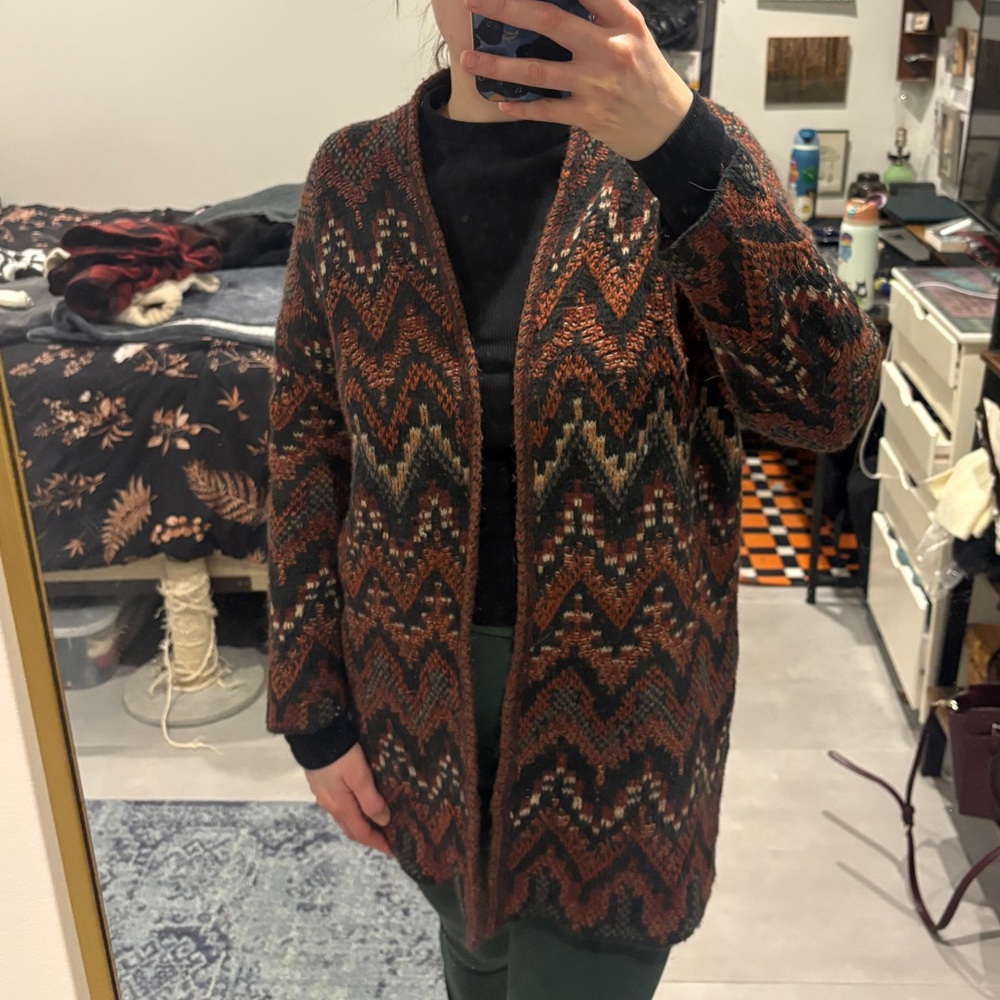 Lucky Brand Multicolor Knit Cardigan